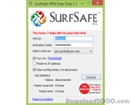 SurfSafeVPN Free Trial screenshot